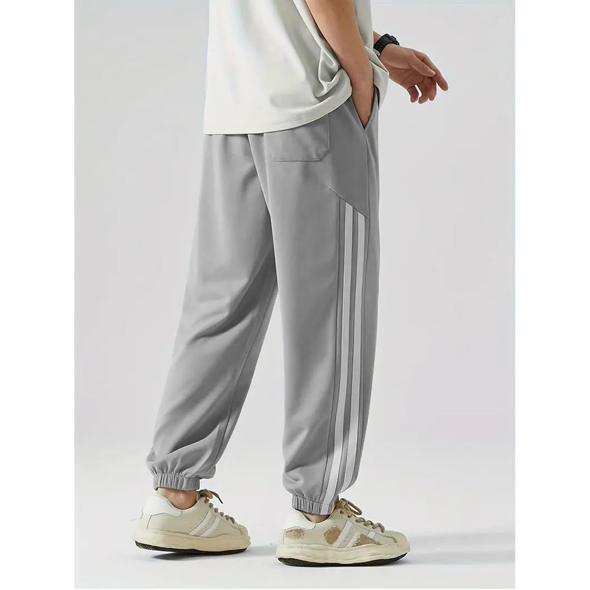 Lymio Men's Drawstring Jogger Track Pants TP-32-33 detail view