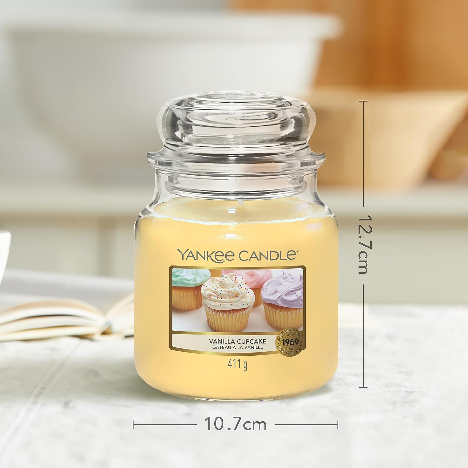 Yankee Candle Vanilla Cupcake Jar Candle details