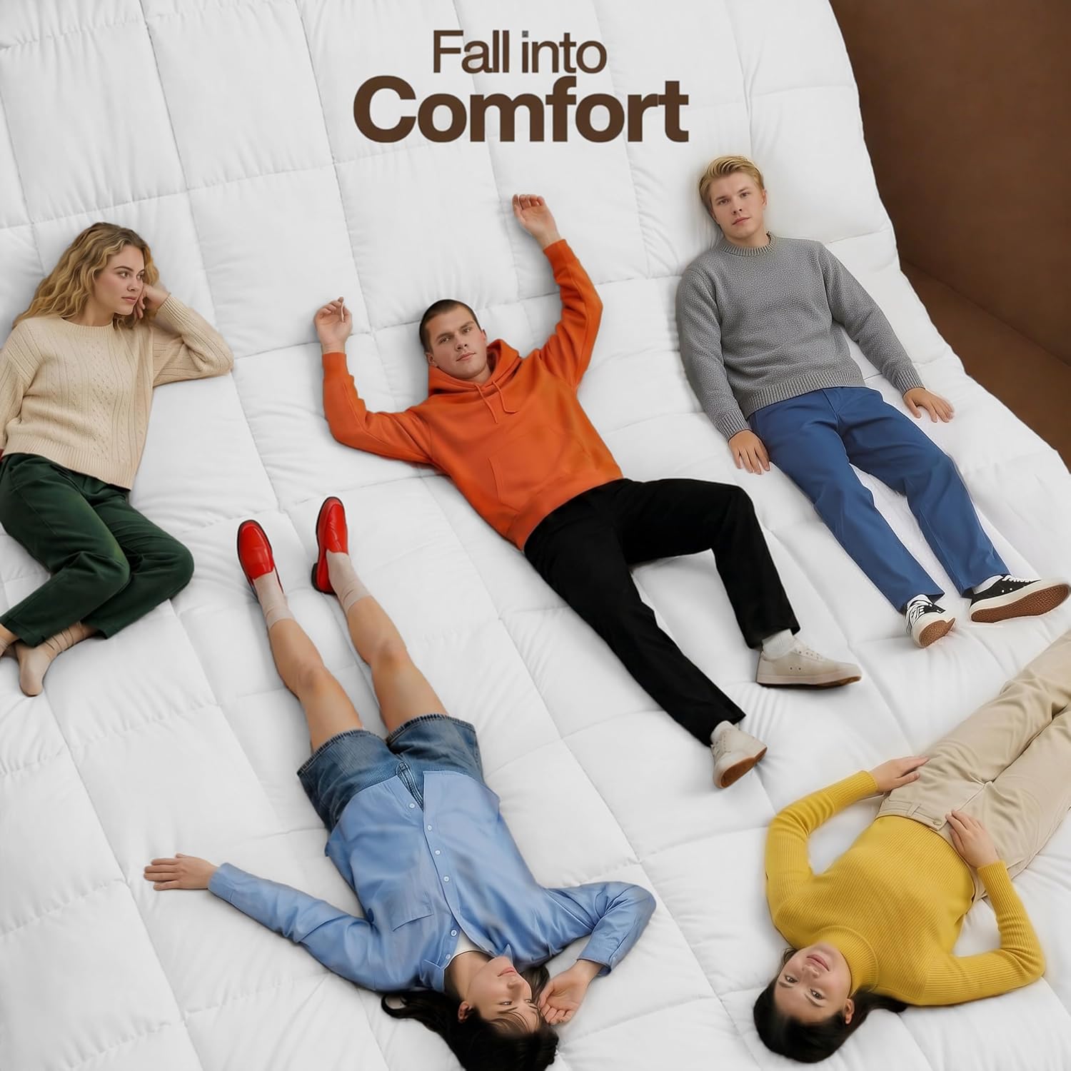 Utopia Bedding Quilted Queen Duvet Insert details