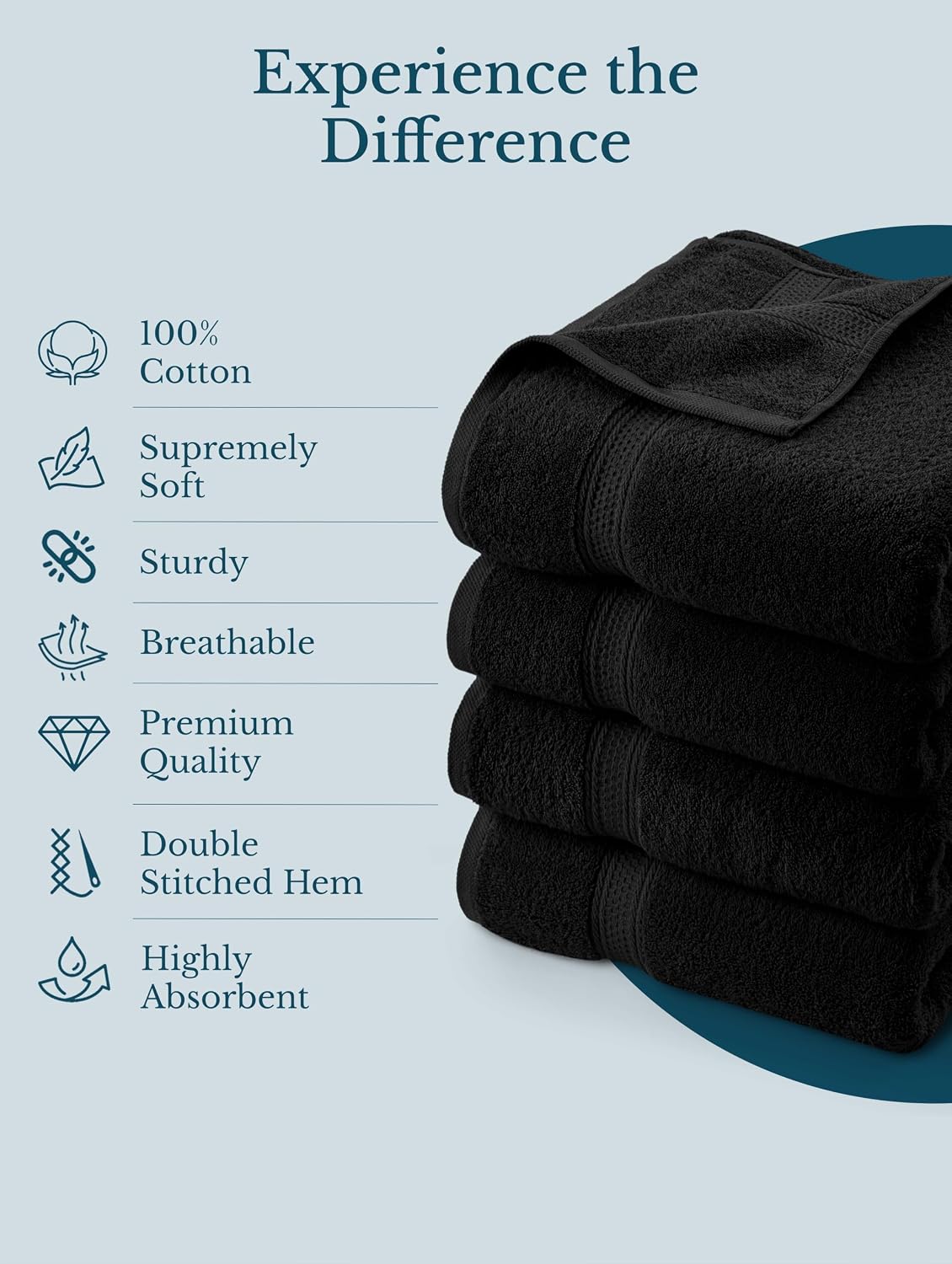 Utopia Towels Cotton Bath Towels, 4 Pack product view