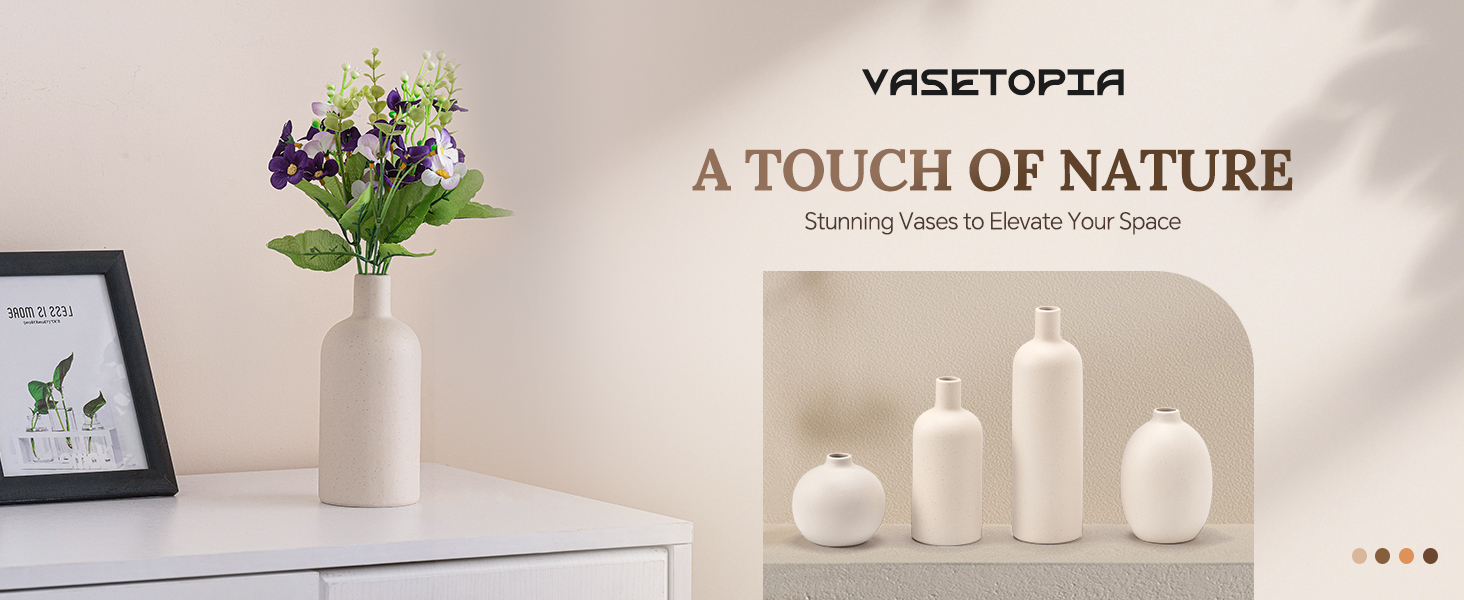 VASETOPIA Ceramic Vase Sets details